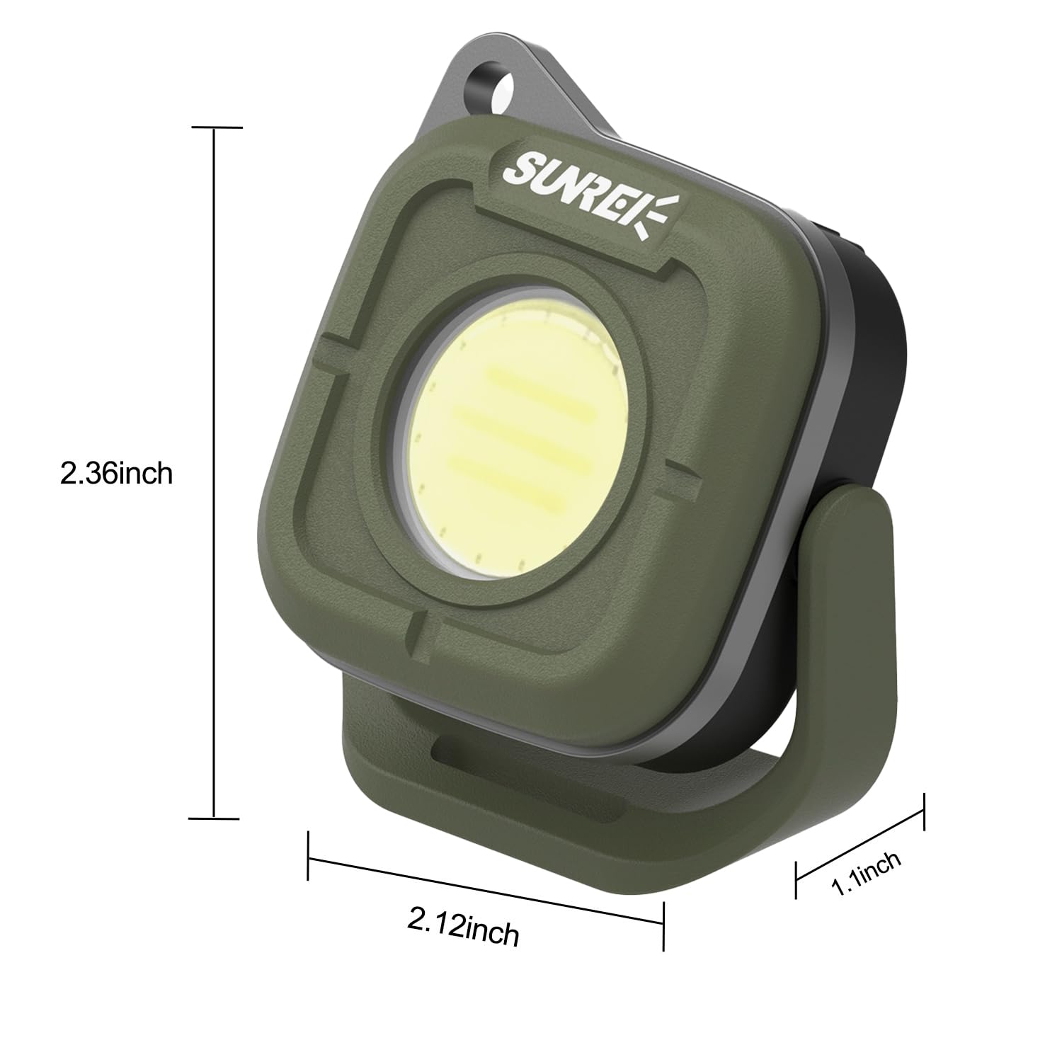 SUNREI Mini Portable LED Rechargeable Magnetic Work Light, 180