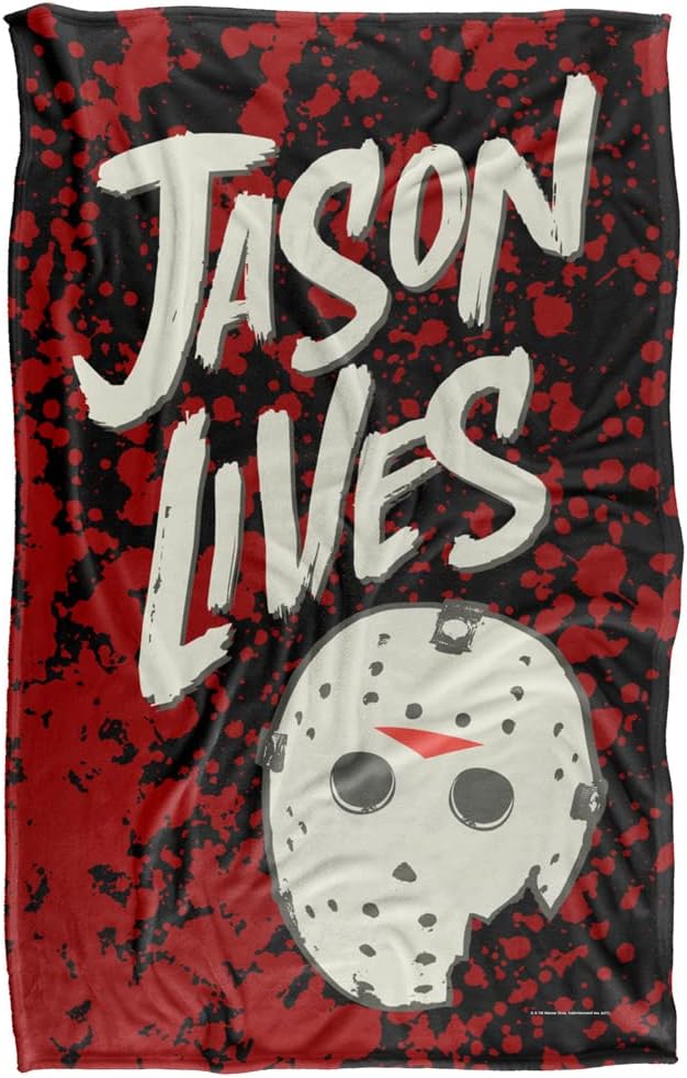 Friday The 13th Blanket, 36"x58", Jason Lives, Silky Touch Super Soft Throw Blanket
