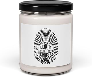 My Identity is in Christ, Christian Soy Candle, an Affirming Scripture Gift for Faith and Encouragement, Religious Home Decor