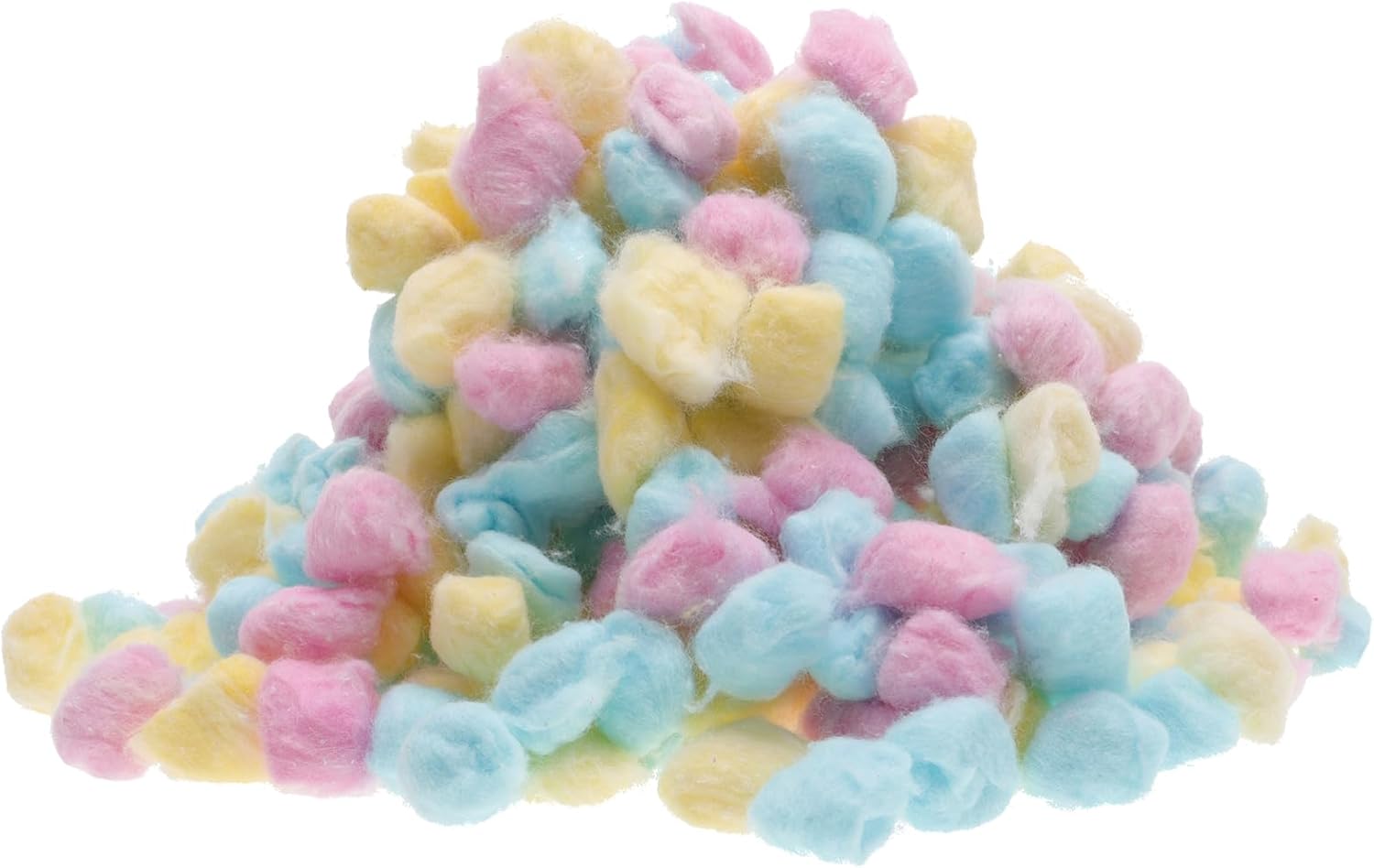 NOLITOY Newborn Face Washing Cotton Balls Soft Absorbent Cotton Balls for Cleaning Makeup Colors Pink Yellow Blue