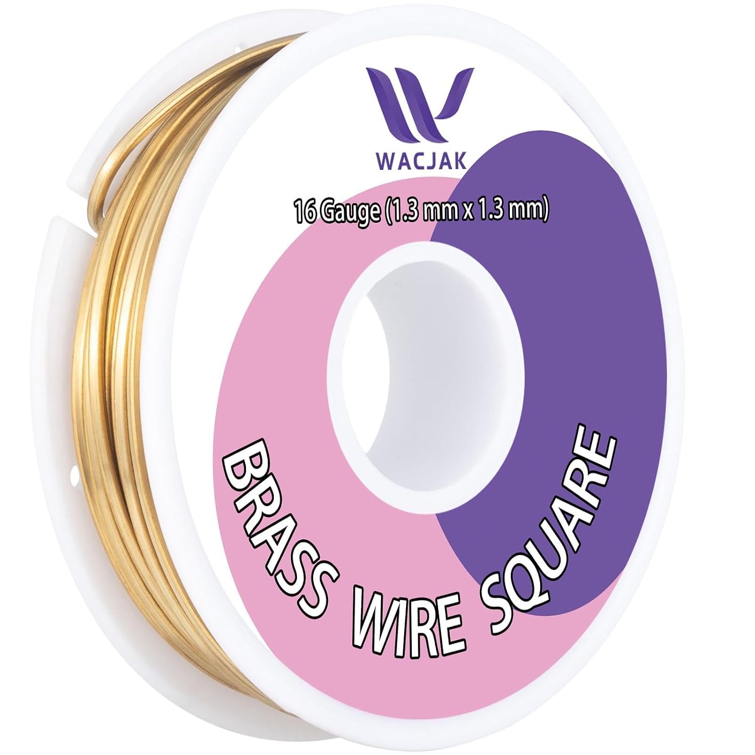 Square Brass Wire 16ga, 30ft – Premium Raw Brass for DIY Jewelry Making
