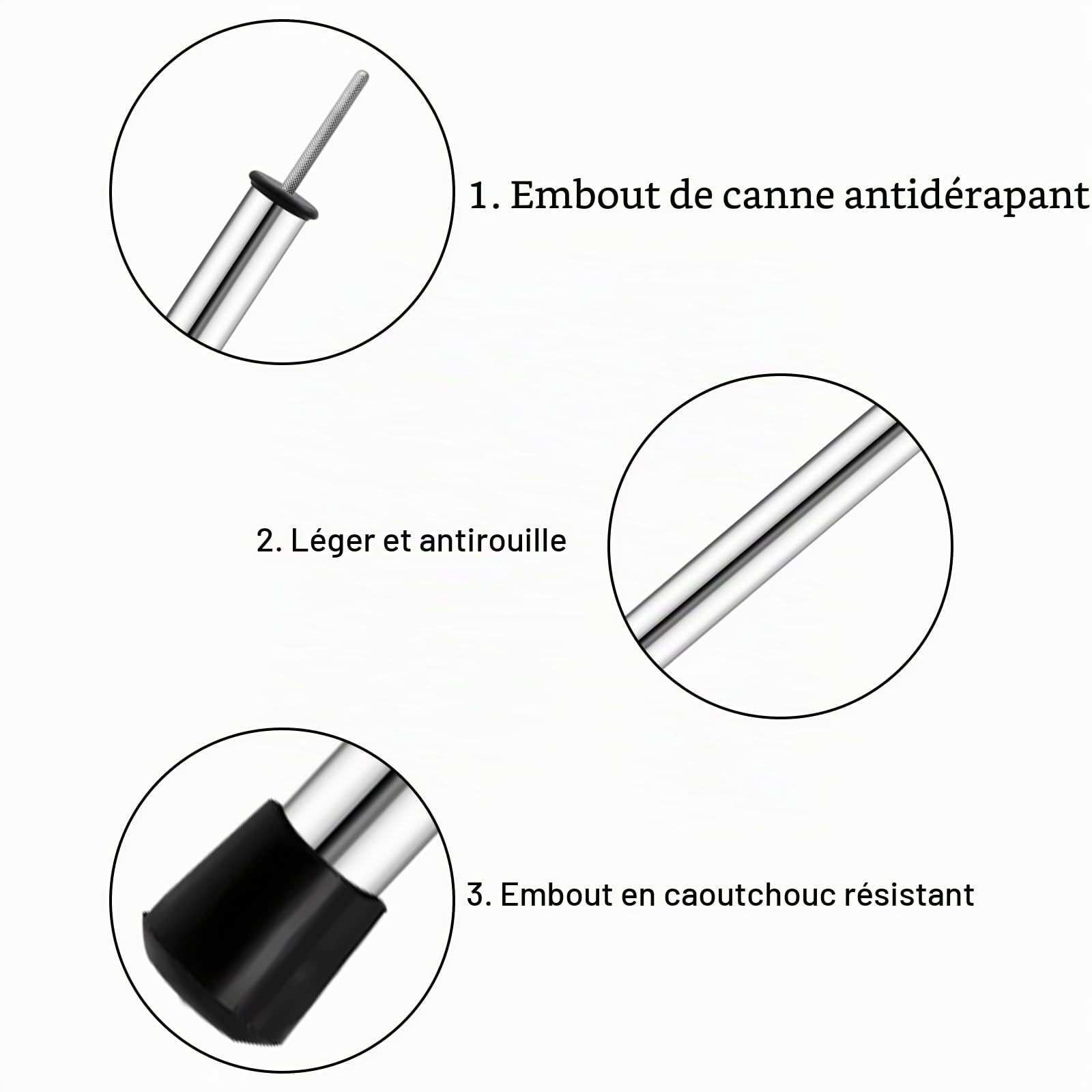 KOMCLUB Lot de 2 Barres de Rechange - avec Sac de Rangement pour Tente - Auvent - Voile d'ombrage