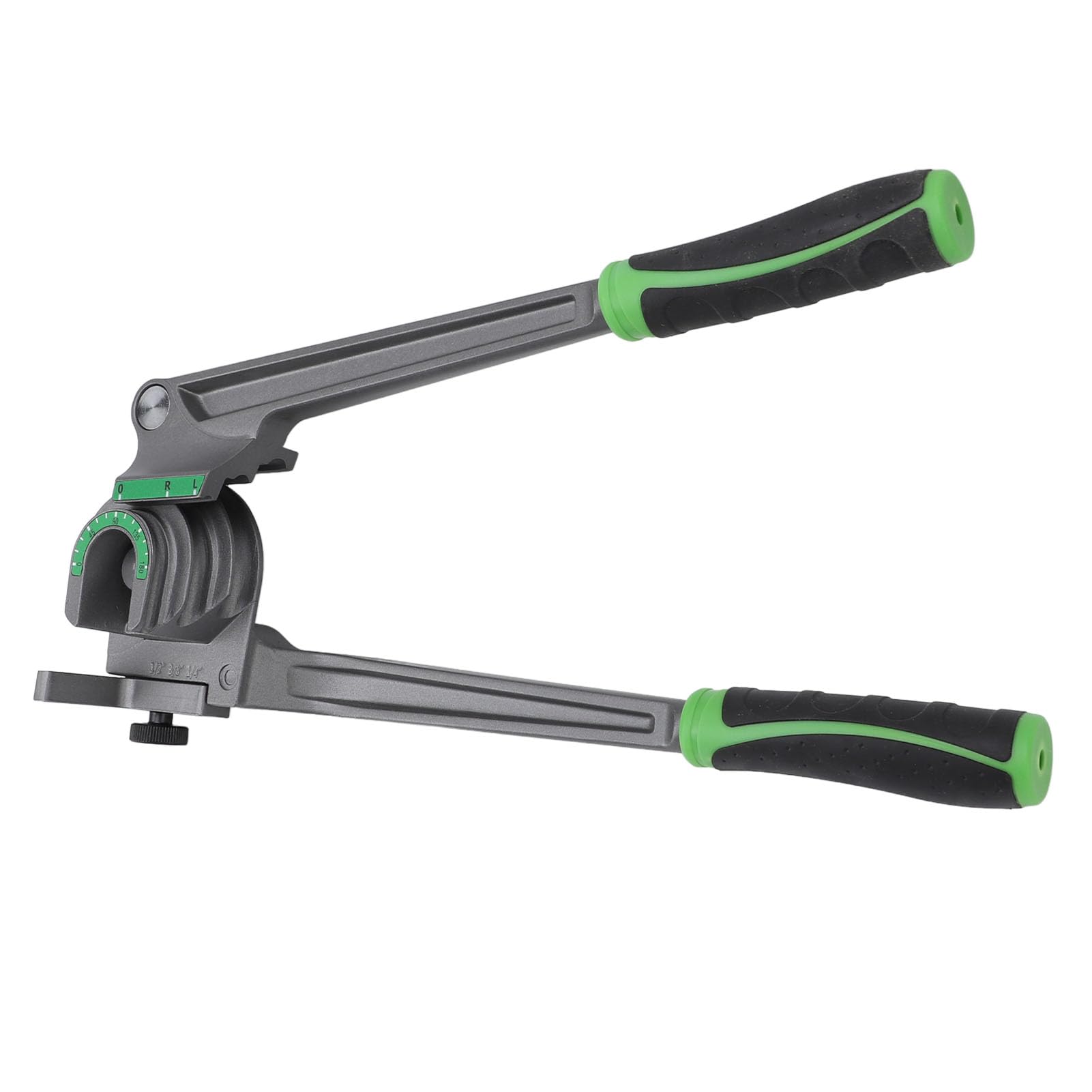 Pssopp Giętarka do Rur 3 w 1 1/4 3/8 1/2 Cala OD 180 Stopni Narzędzie do Gięcia Rur Miedzianych i Aluminiowych ze Stali z Ergonomicznym Uchwytem i Mechanizmem Szybkiego