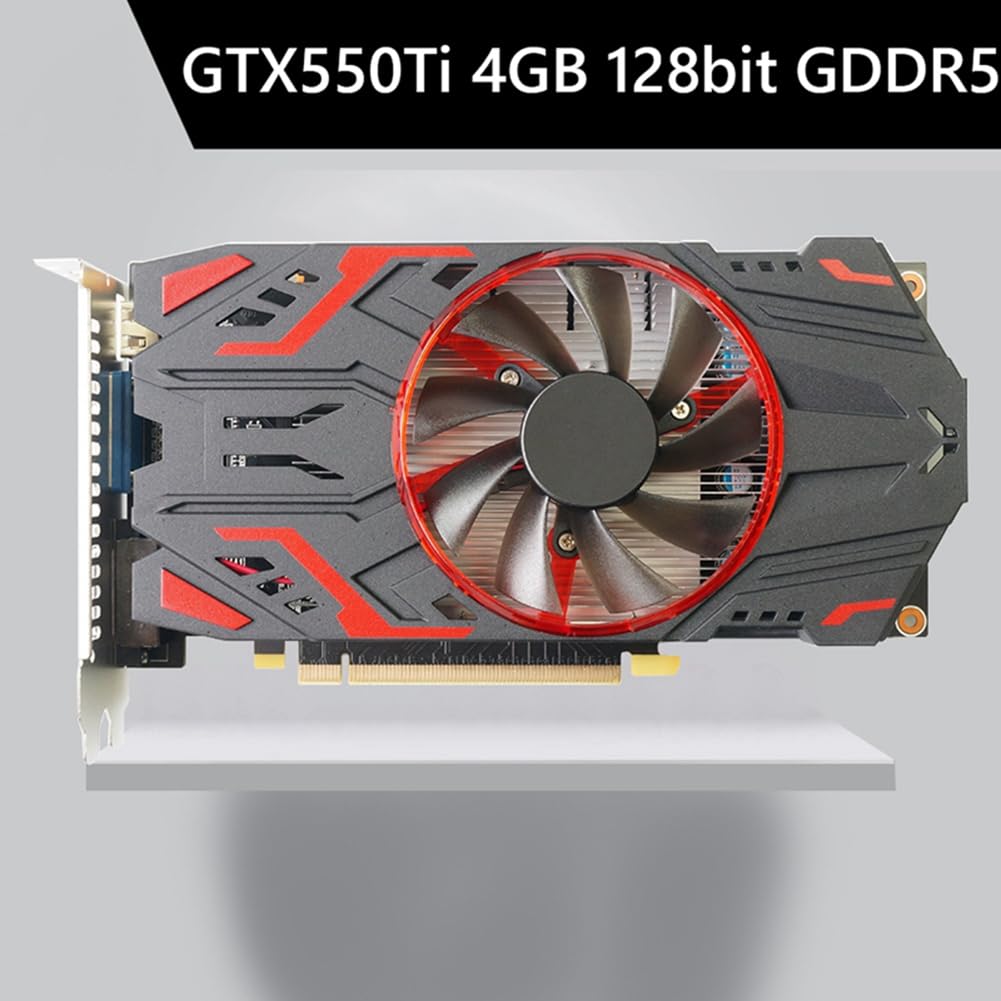 Carte graphique pour ordinateur GTX 550Ti de 4 Go GDDR5, cartes vidéo pour jeux PCI-Express 2.0, carte vidéo de jeu indépendante