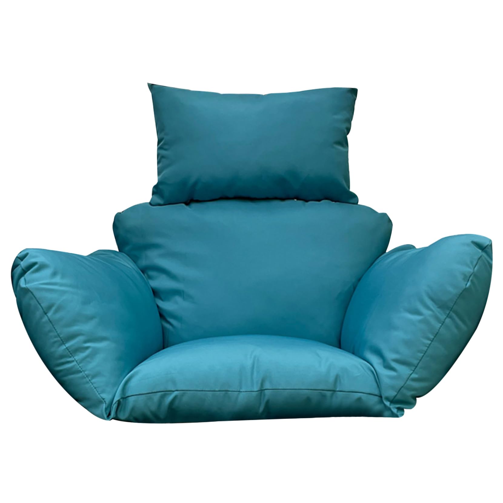 Coussin Chaise Suspendu en Forme d'œuf Rouge Imperméable et Déhoussable