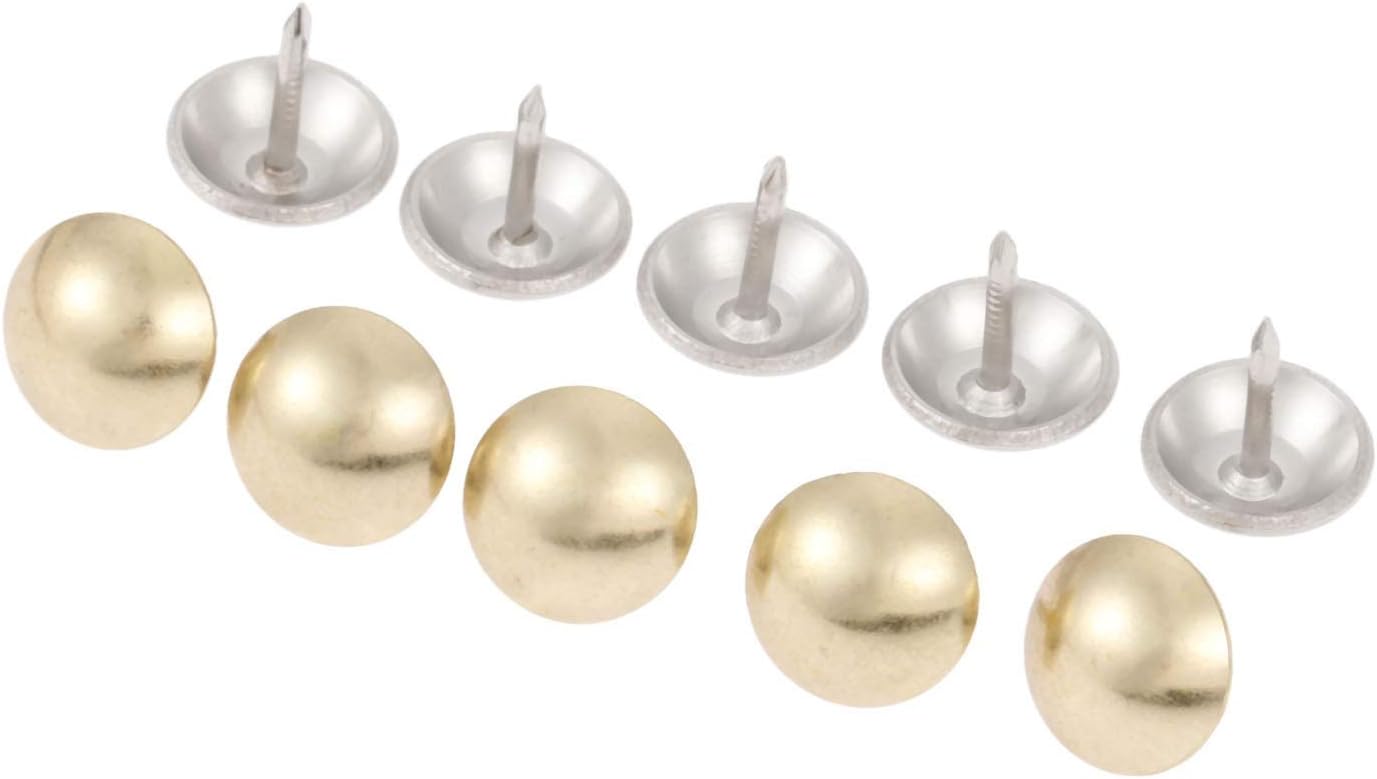 Screw pins for Upholstery，10-100pcs Black Upholstery Nails Round Head Metal Pushpins Vintage Tacks Sofa Decor 5/7/9/11/19x17mm (Color : 5x17mm 20pcs) (Color : 7x17mm 20pcs) (Color : OneColor)
