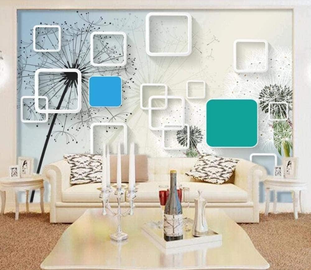 Wallpaper 3D Photo Wallpaper 3D Effect Murals Dandelion Dream Box Silk Wallpaper Mural Wallpaper 3D Mural XXL Living Room Wallpaper Wall Decoration-200x140 CM