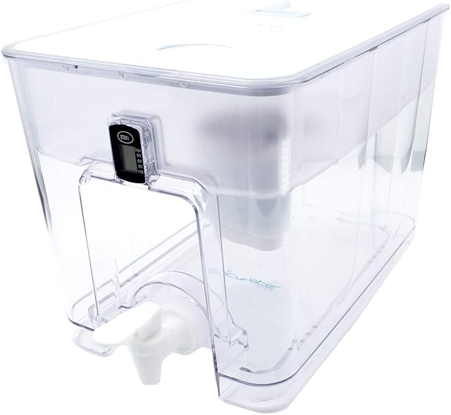 Epic Pure | Countertop Water Filter Dispenser for Drinking Water | 36 Cup | 150 Gallon Long Last Filter | BPA Free | Removes Fluoride, Chlorine, Lead | Water Purifier | Large Water Jug Dispenser