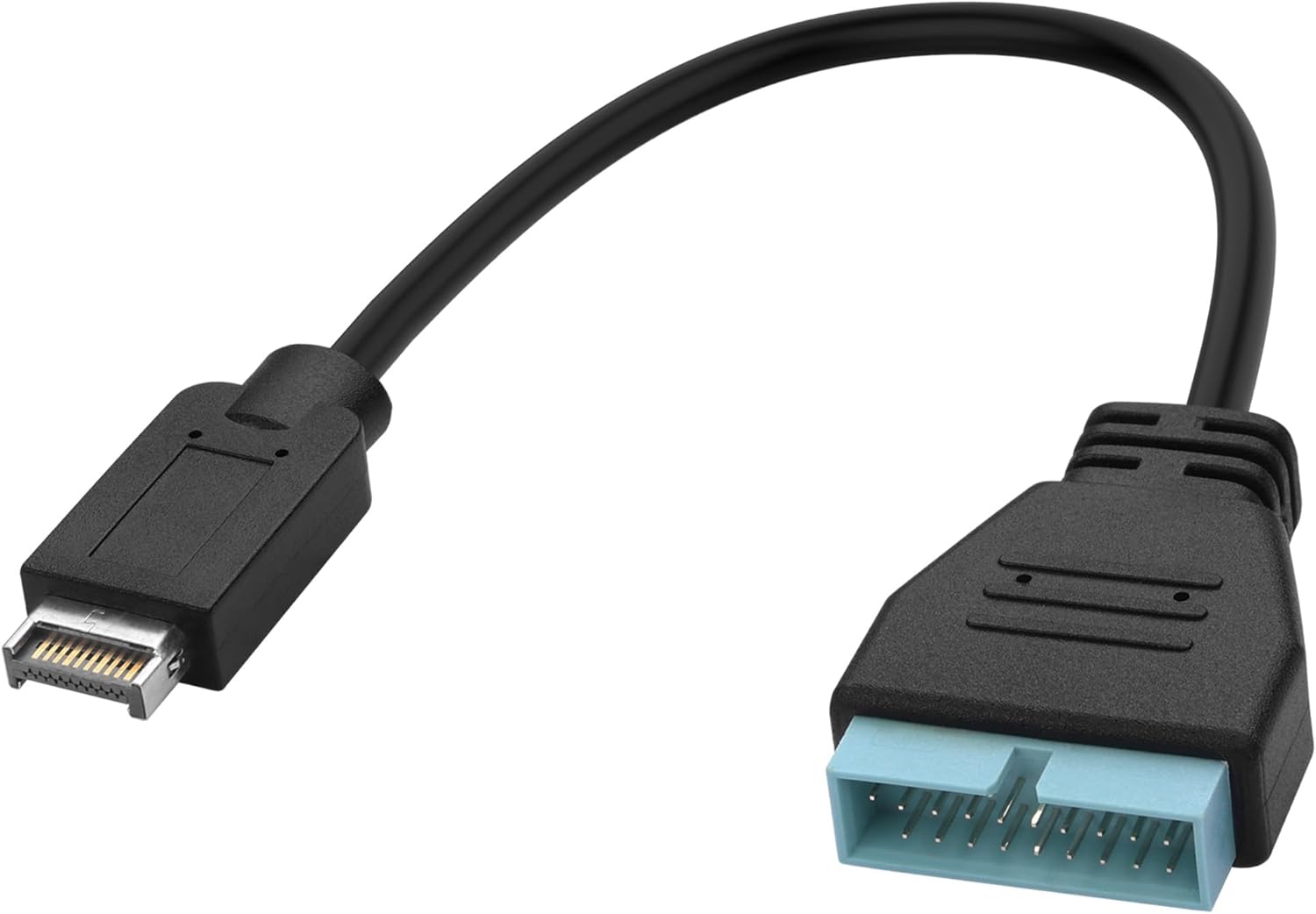 YACSEJAO USB3.1 Front Panel Type-E Header Male to USB3.0 19/20Pin Header Male Motherboard Extension Cable Adapter,0.2M/0.6FT