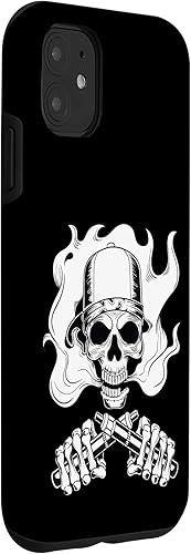 Miniatura 9 de iPhone XXS esqueleto cráneo está vapeando y haciendo vape nubes caso