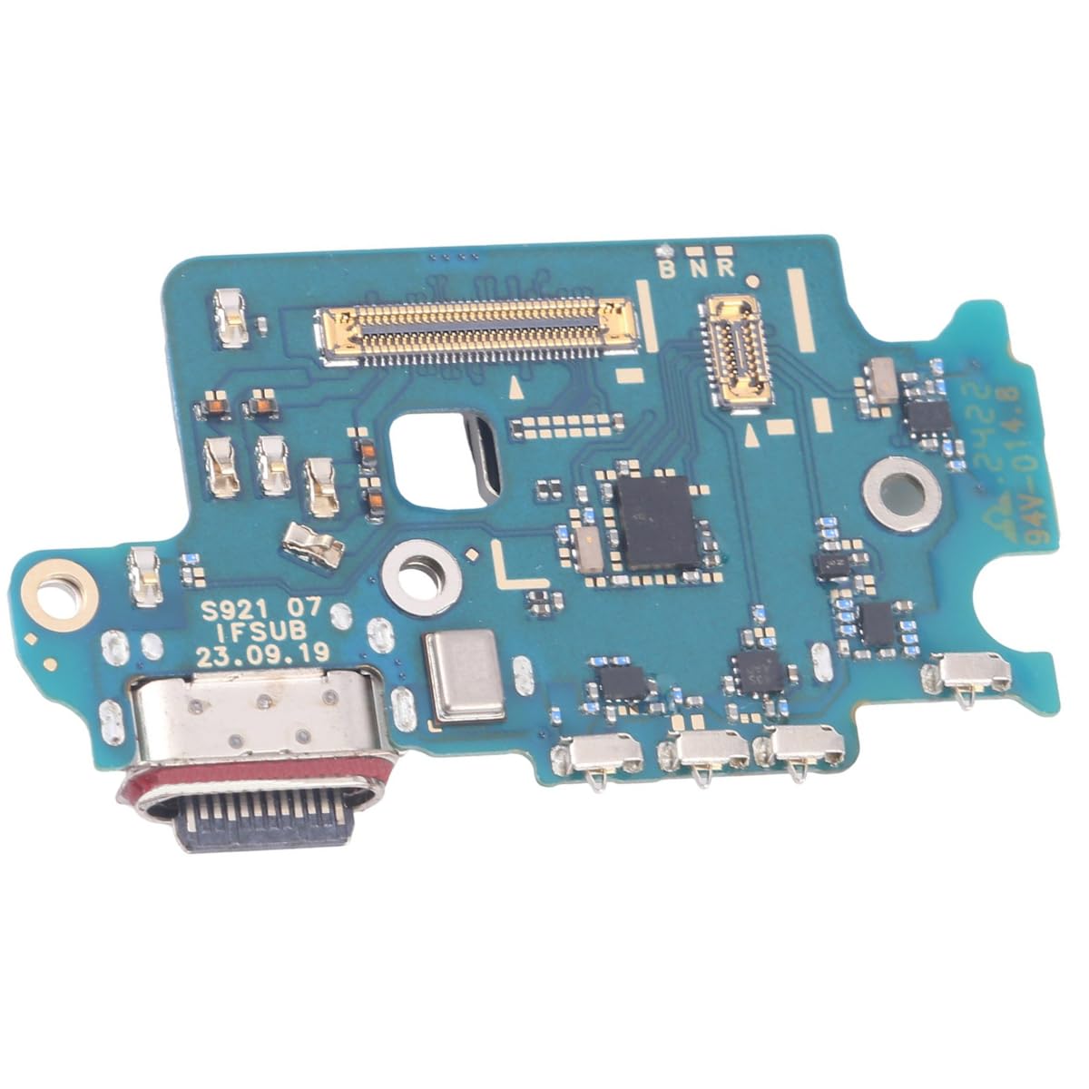 Connettore di ricarica USB C, lettore di schede SIM, antenna e microfono di ricambio per Samsung Galaxy S24 SM-S921B (versione europea)