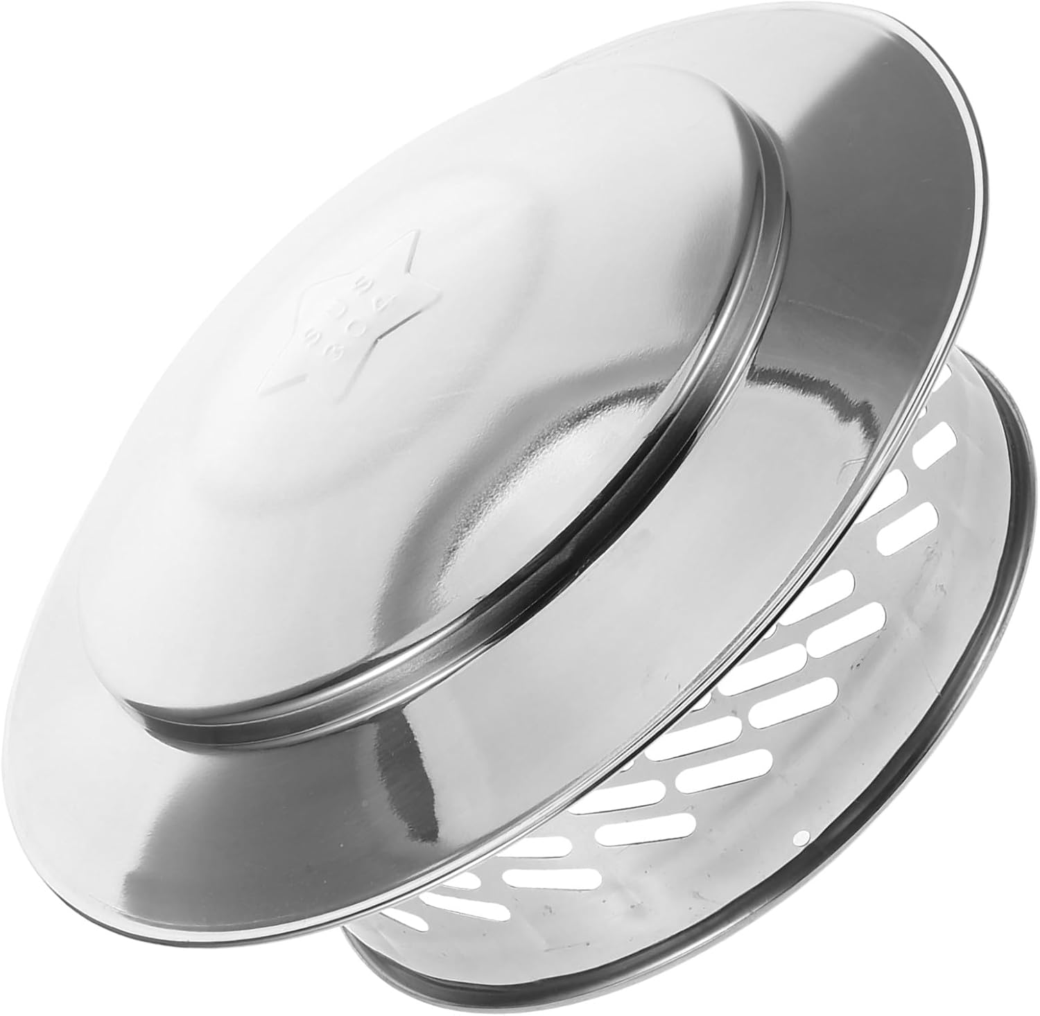 Stainless Steel Chimney Rain Cap 200mm Vent Pipe Cover Fireplace Ventilation Chimney Cover Roof Rain Guard for Outdoor Stove Fireplace