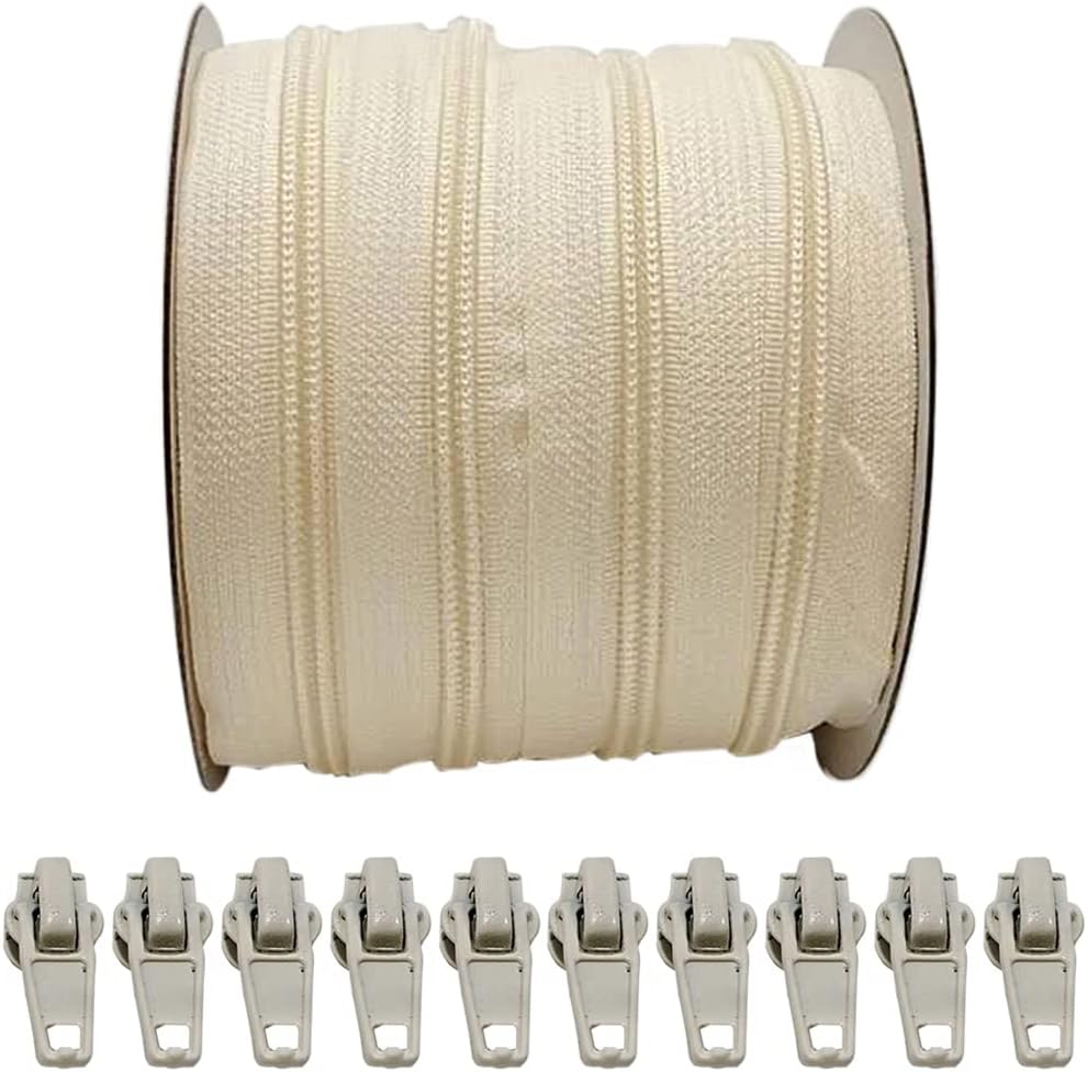 5 Cadena Larga Con Cremallera En Espiral De Nailon En Rollos Cortados - Foto 12