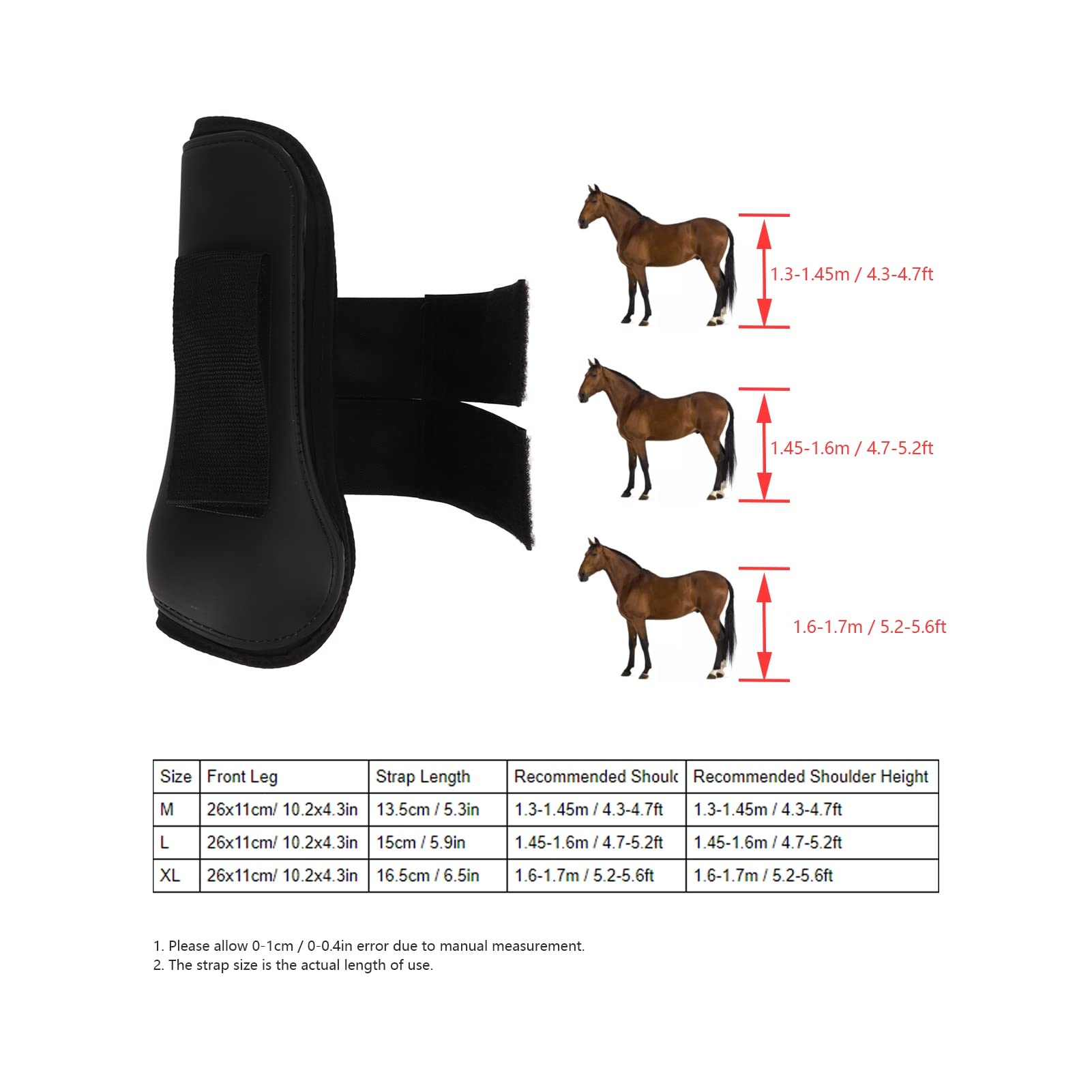 Botas profesionales XL de protección para patas delanteras de caballo, soporte de tendón de alto rendimiento para montar y saltar competitivos, ajuste seguro, equipo de protección para deportes
