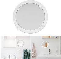 Vista 5 de Espejo redondo de montaje en pared con aumento 7X para afeitado de baño en casa, ventosa sin niebla