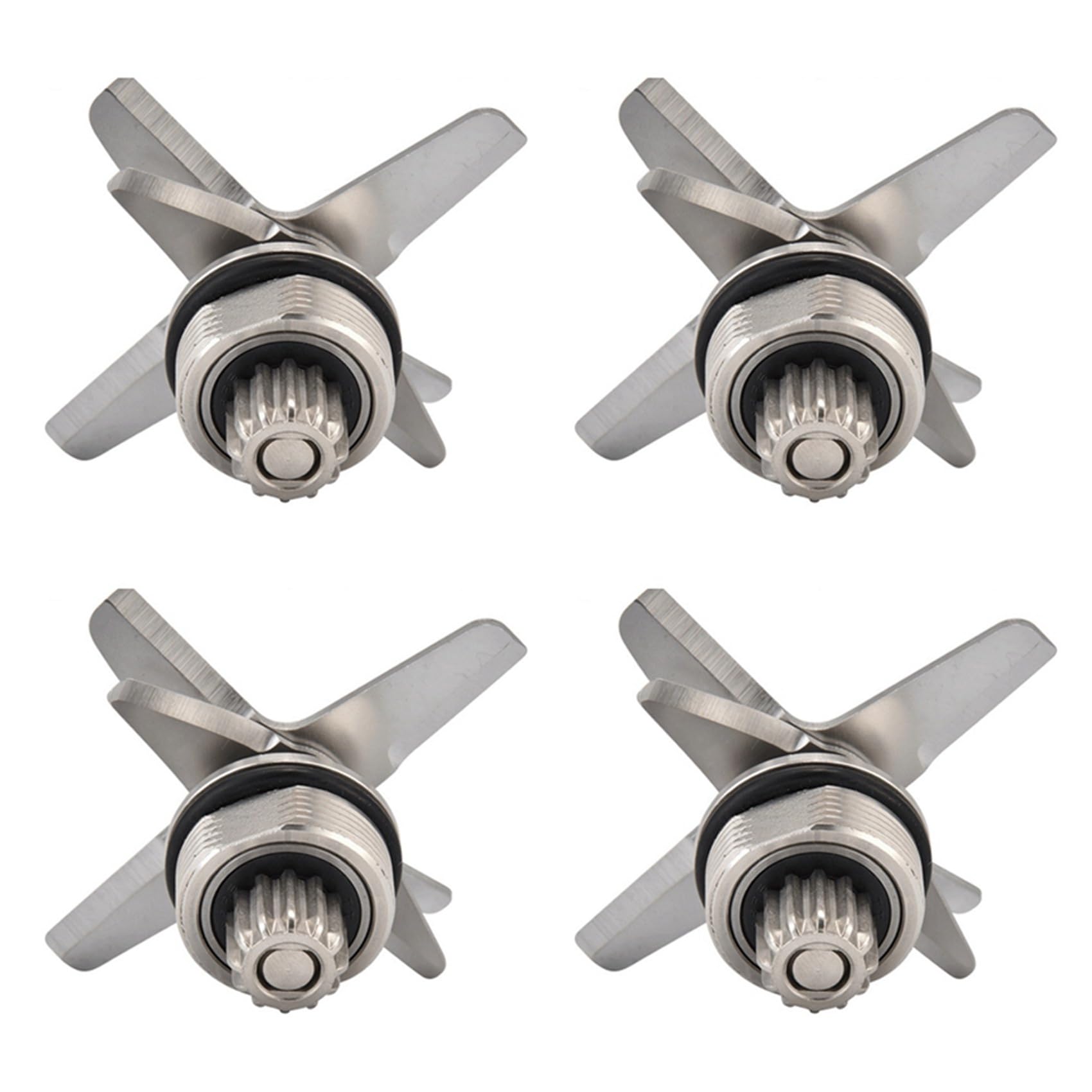 Hndhbfgrt 4X Blenders Blades for TWK TM-767 TM-800-767 -800 Stainless Blade Mixer Spare Parts