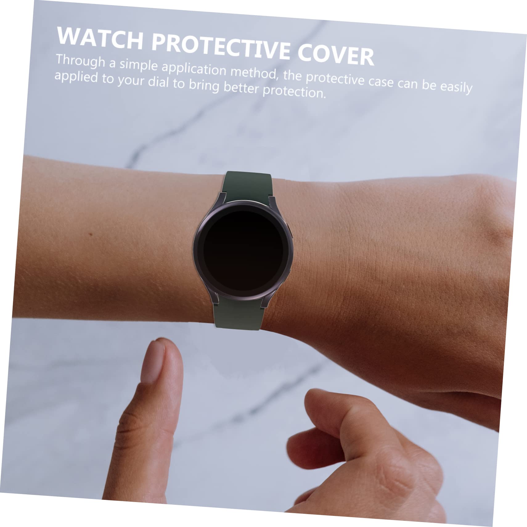 Mikikit Lot De 5 Étuis De Montre en TPU Souple D'écran pour Montre Connectée Coque Remplaçable Anti-Rayures Ajustement Universel 6 Pièces X 5