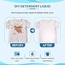 Justmixx DIY Detergent Liquid Paste | 1kg Makes 5L | Ultra Concentrated Laundry Detergent | Top Load & Front Load | Powerful Stain Removal gallery image