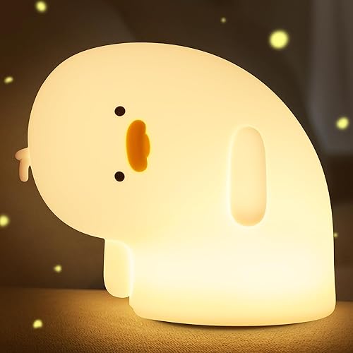 Miniatura 12 de Luz Nocturna de Axolotl, Linda Luz Nocturna para Niños, Lámpara Nocturna de Silicona para Guardería de Animales, Luz Nocturna LED Recargable con