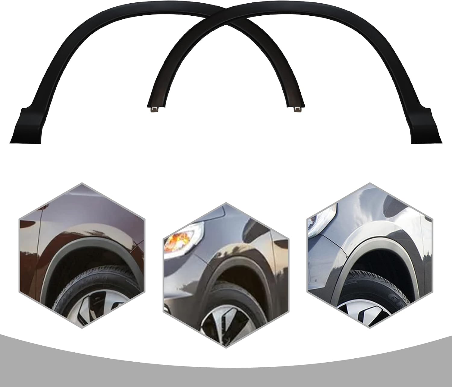 Wheel Arch Trim, Fender Trim 74115T0AA02, 74165T0AA02, For 2012-2016 Honda CR-V Front Driver and Passenger Side