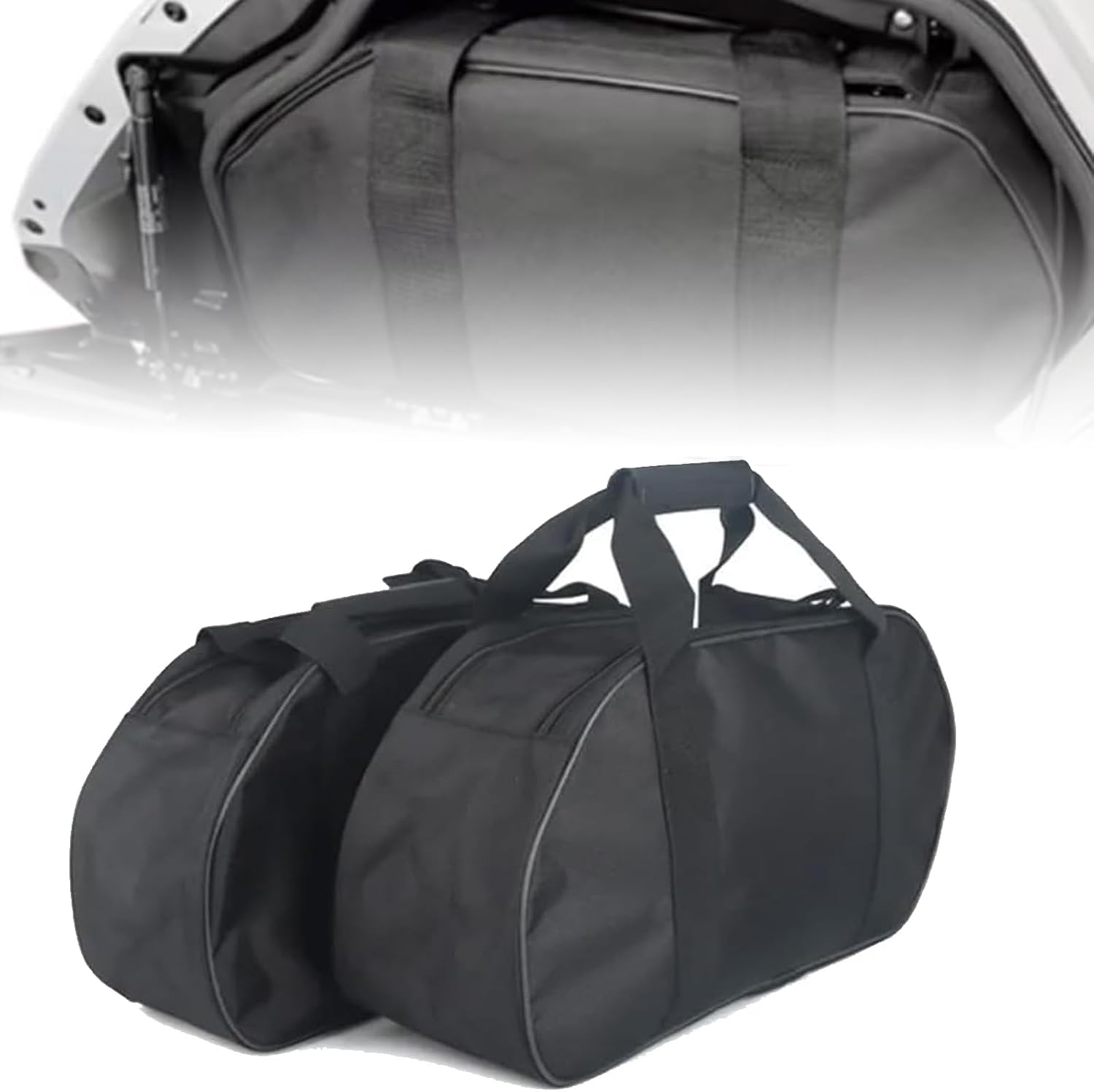 Compatible With For Honda Goldwing GL1800 F6B GL1800 2018+UP New Motorcycle with Reinforced Carry HandlesSaddleBag Goldwing GL1800 Saddle Bag Side Luggage Inner Bags Black Waterproof kit