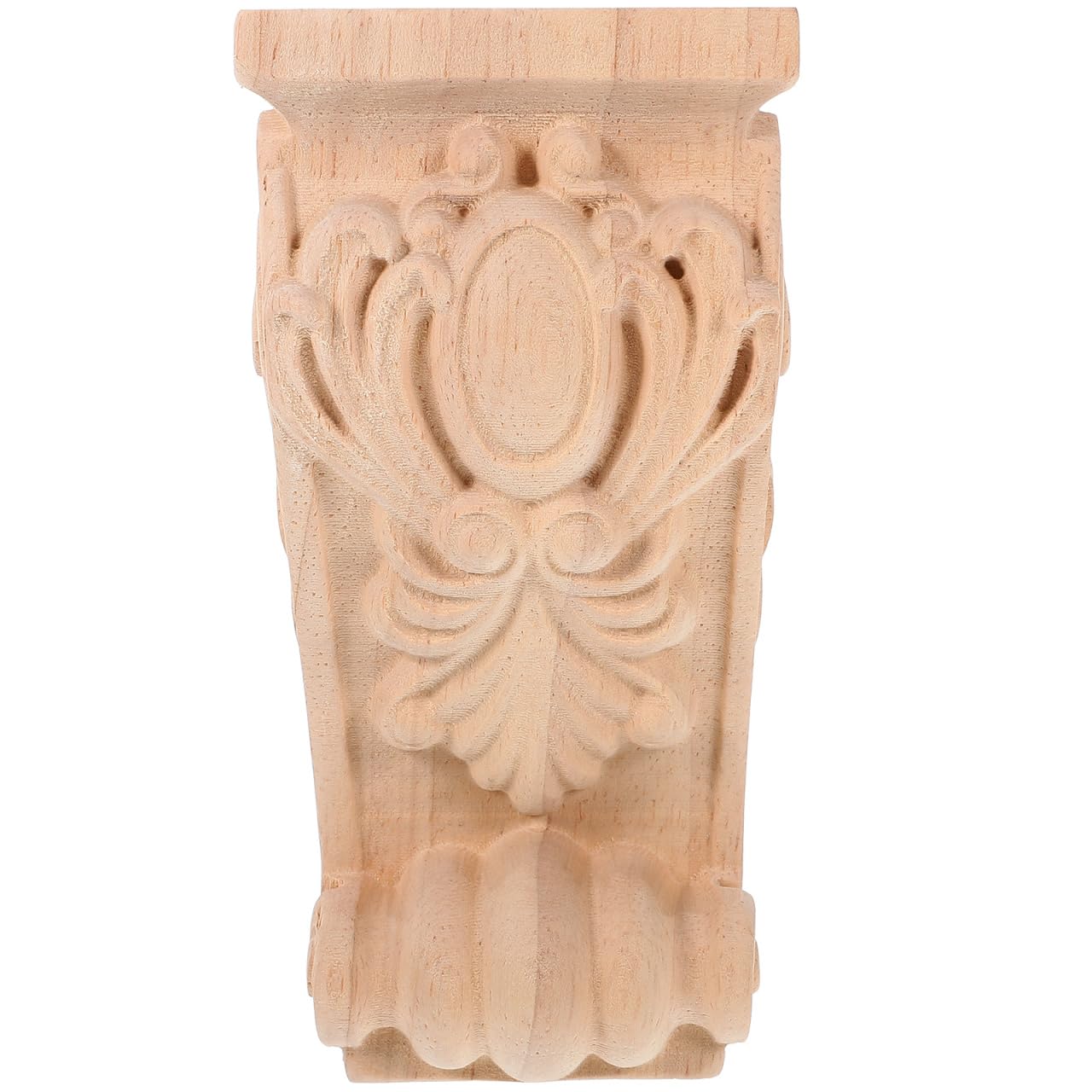 Uonlytech Ménsula de Madera Tallada Europea, Rústica Diseño Clásico, Superficie Lisa y Resistente para Columnas Decorativas en Interiores
