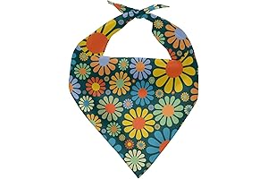 Hippie Flower Dog Bandana: Unleash the Groovy Spirit in Your Furry Friend