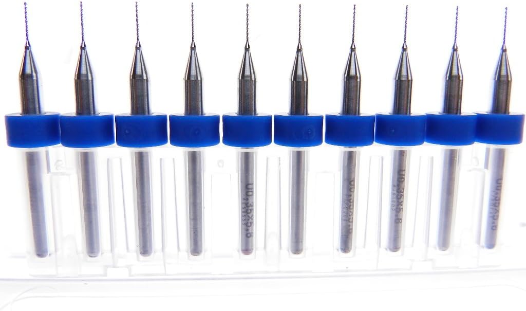 Daewon Industries 1 Count 0.30mm Japanese Tungsten Micro Drill Bits for CNC PCB, Toy Making, Model Cars, Jewelry, Woodworking