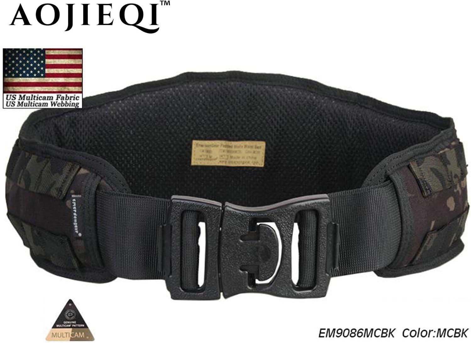 EMERSONGEAR Tactical Padded Molle Waist Belt for Hunting Hiking