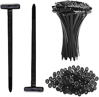 200 Pcs Nylon Universal Cable Tie Buckle Nylon Zip Ties With Pin & Button Heavy Duty Self Lock Car Zipper Clip Plastic Cable Ties Tool Fasteners