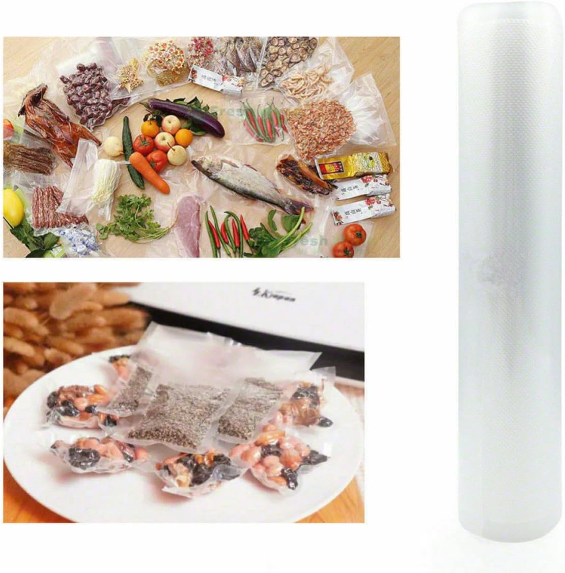 Vacuum Sealer Bags Roll Food Preservation Bag for Fruit Bread