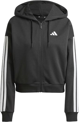 🚫 [CADUCADO] 🔥 adidas Women’s Essentials French Terry 3 Band Hooded Jacket