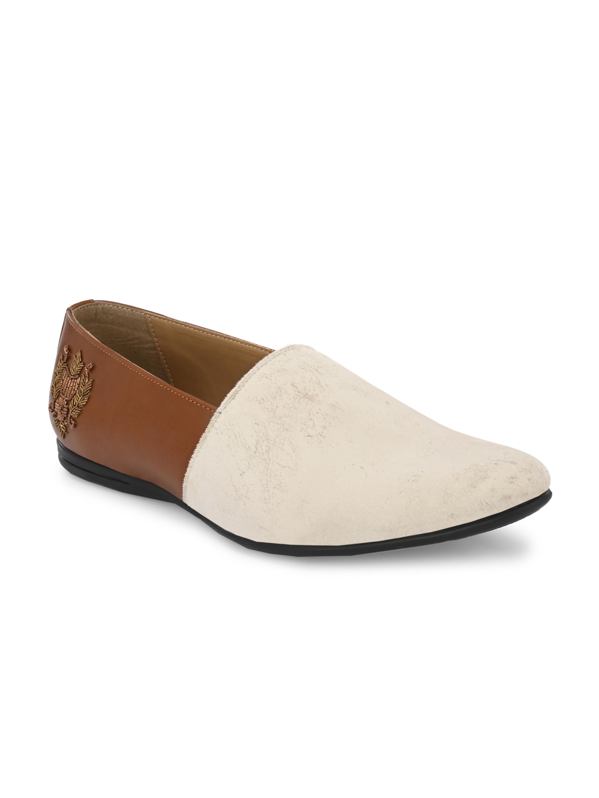 san frissco Men's Loafers Monk Shoes with Buckle Detail Casual Slip On Ethnic Mojaris/Soft Cushioned Footbed with TPR Sole/Stylish Trending Lightweight Shoe for Party and Weddings-picture-10