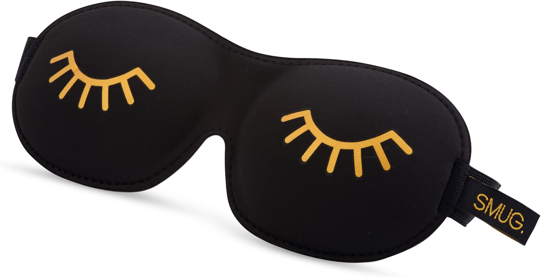 100% Blackout Sleep & Eye Mask | Eyelash Extension Friendly | Eye Masks for Sleeping | Sleep Masks for Women & Men | Straps for Dream Comfort & Adjustability | Black Wink