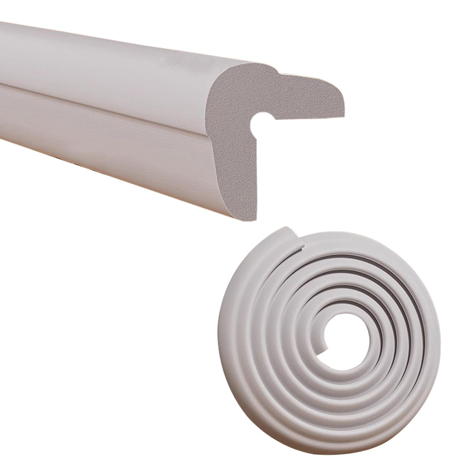 Protezione Paraurti Di Sicurezza For Mobili, Cuscino Protettivo In Schiuma Morbida, Proteggi Bordo Del Tavolo A Forma Di L, 6m, 10m, 20m, For Mobili(Light gray,20m/787.4in)