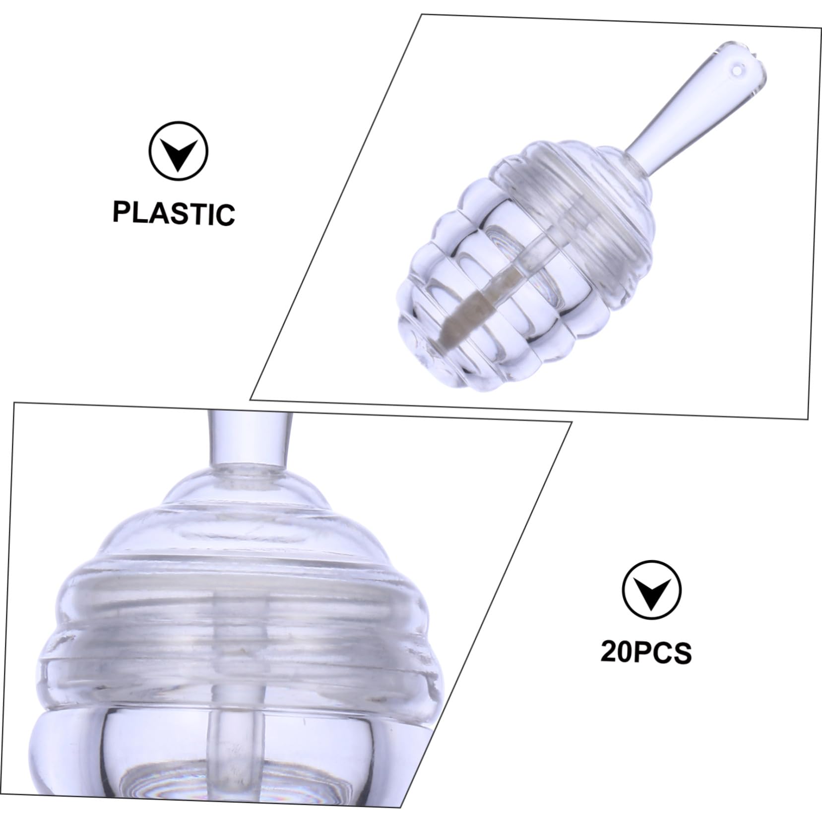 Tubo de Brillo Labial Transparente en Plástico 20 Piezas | Envase Recargable, Apto para Bálsamo y Gloss, Formato Compacto para Uso Diario