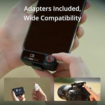 DJI Mic 2 (2 TX + 1 RX + Charging Case) with Wireless Accessory Bundle (2 Items)