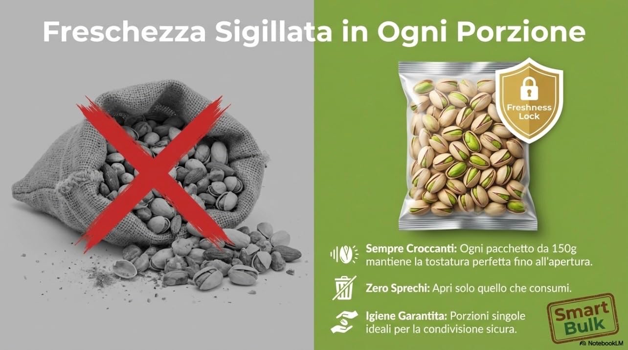 Auriemma Pistacchi Salati Tostati 150g | Frutta Secca Croccante e Naturale | Snack Salato Ricco di Fibre per Aperitivi, Lavoro o Sport