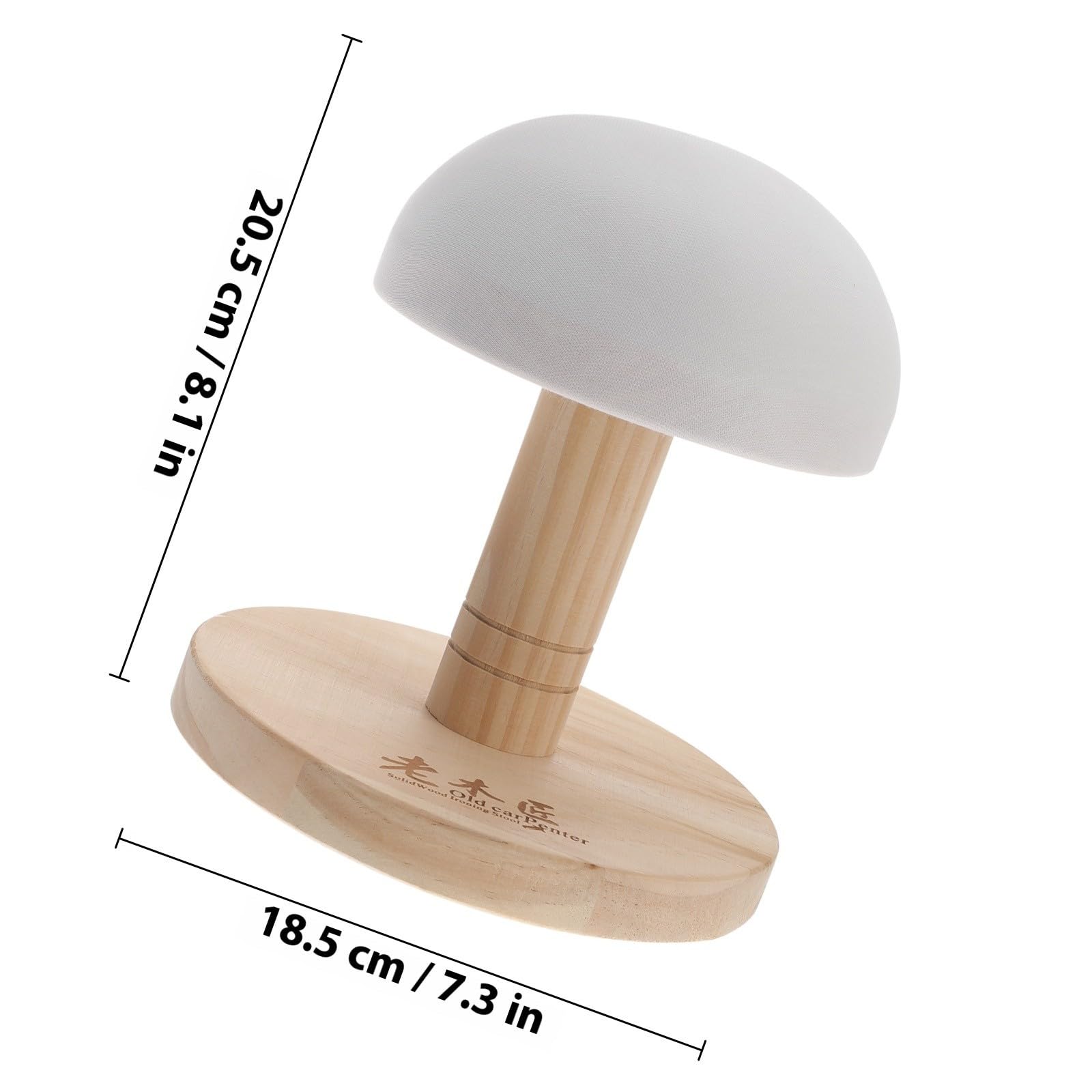 Runder Bügelhocker mit Bügelunterlage aus Holz und gepolstertem Bügelkissen, für Hemden und Ärmel in Haushalt und Wäscheraum, 1 Stück Zufällige Farbe