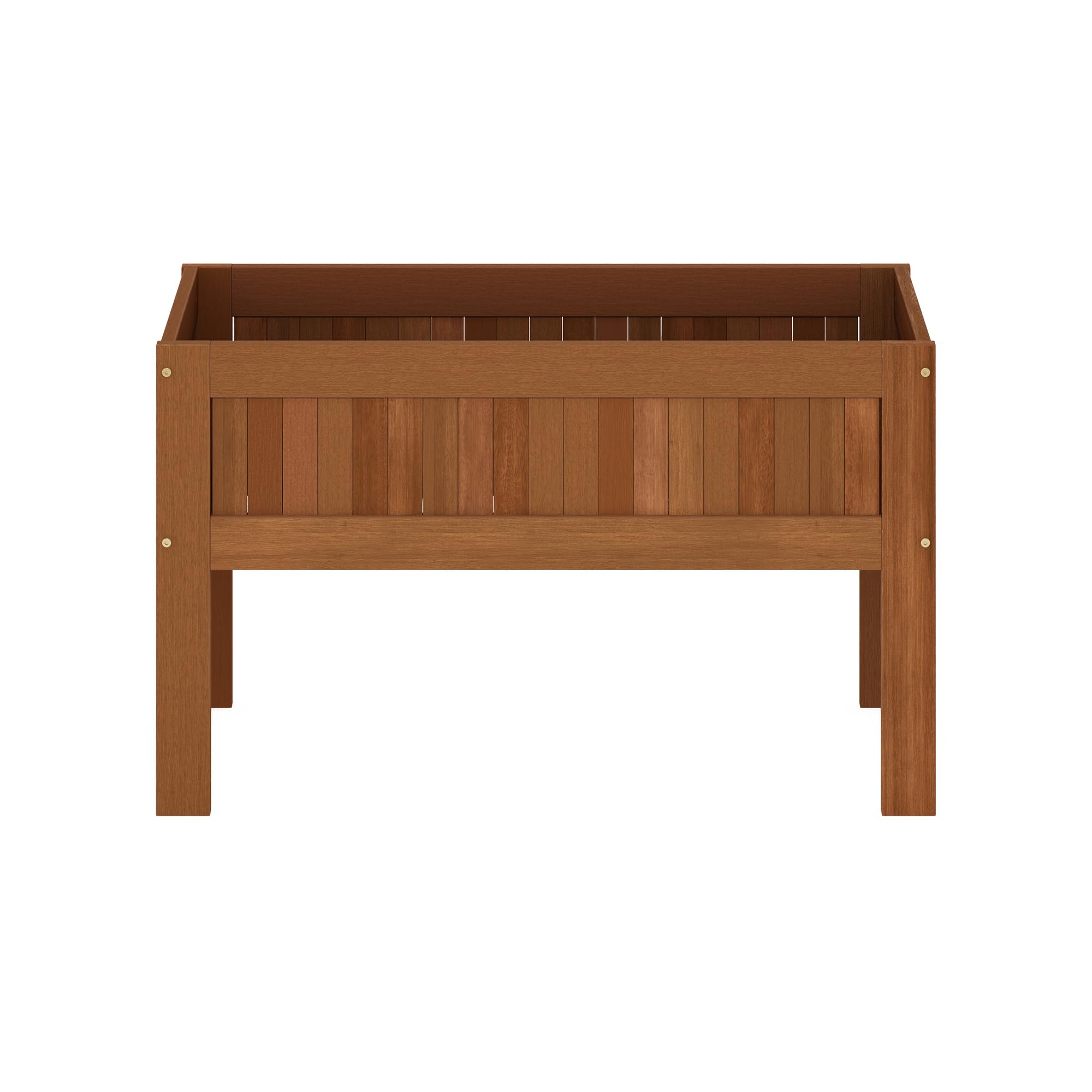 Furinno TIOMAN Pflanzkasten, erhöhter Outdoor-Stand-Pflanzkasten, Hochbeet mit Beinen, Outdoor, Indoor, Garten, Terrasse, Balkon, Natur