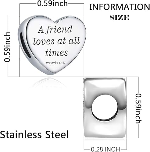 Miniatura 2 de MUERDOU Dije de corazón, pulsera cristiana con versículo bíblico para oración, fe, religiosa, regalos para mujeres