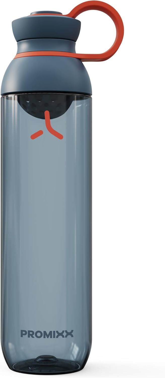 Promixx FORM Sports Water Bottle – Premium BPA Free Water Bottle for Fitness Sports & Outdoors – Sustainable Drinks Bottle with Measurement Markers and Leakproof Lid – 760ml / 26oz (Midnight Blue)