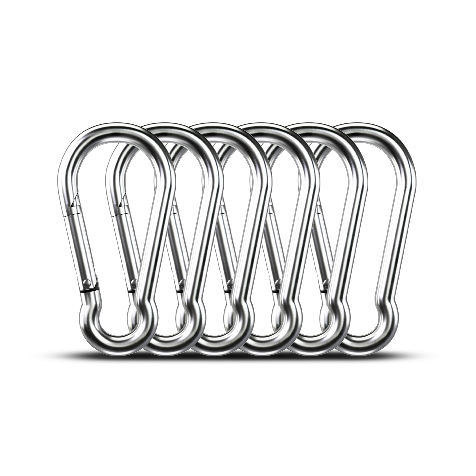 10pcs 1.57 inch Small 304 Stainless Steel Carabiner Clip Hooks Spring Snap — Amazon image 8