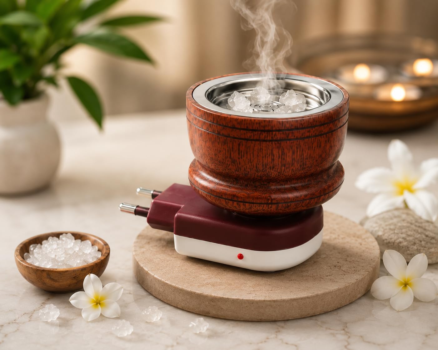 Bhimseni Camphor Diffuser - Electric Burner Combo -7