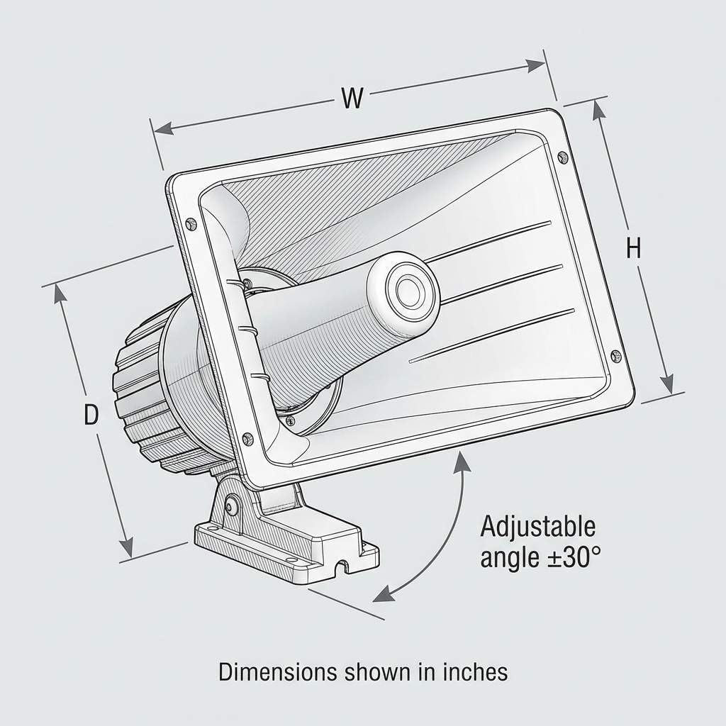 QWORK 50W 8 Ohm PA Horn Speaker – Clear Voice Projection for Warehouse, School & Workshop
