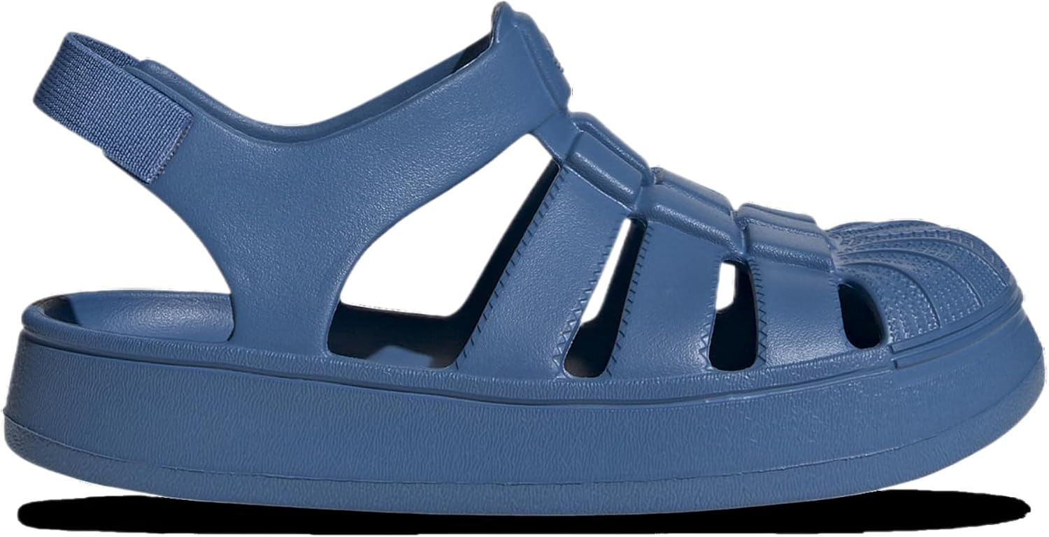 Adidas Originals Superstar Sandal - Boys' Preschool (JI2800, Focus Blue/Focus Blue)
