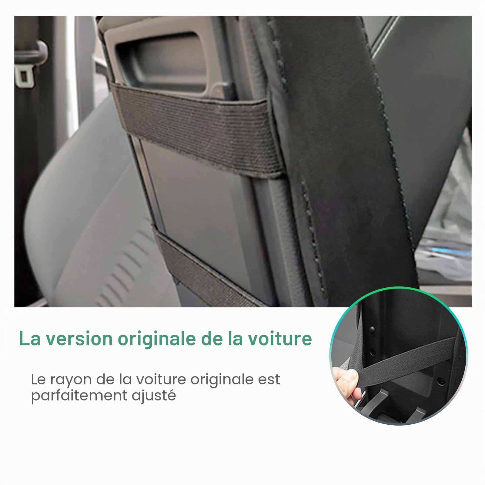 GAFAT V-W Polo MK6 Taigo/Seat Ibiza 5 6F/Seat Arona 2018-2024 2025 Housse d'Accoudoir Central, Taigo 2024 Coussin d'Accoudoir Console Central, Accoudoir de Protection, Cuir Microfibre PU (Noir)