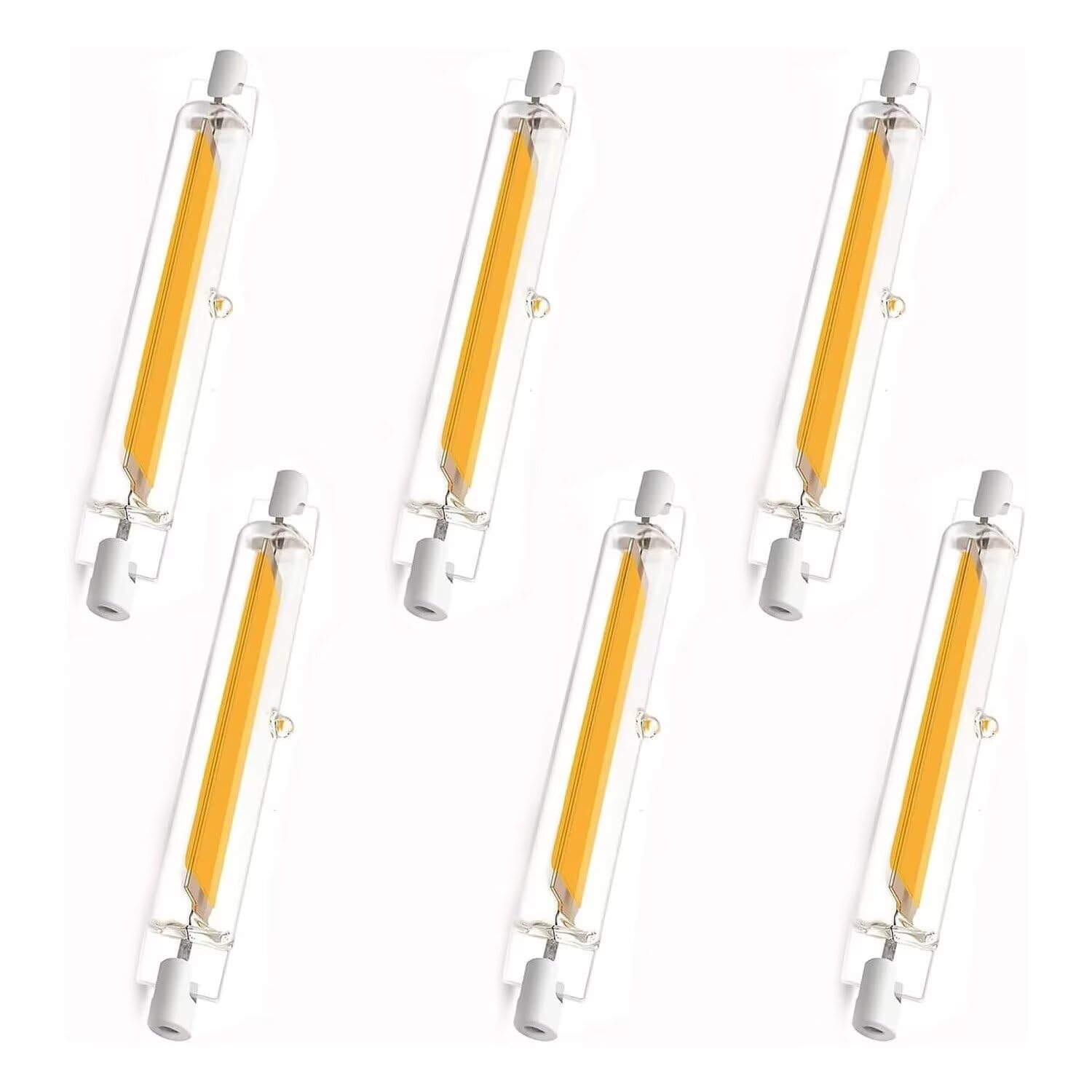 R7S LED 118mm Dimmbar Lampen Ersatz für 200W Halogenlamp | 20w LED R7S 118mm Naturweiß 4000K 2000 LM, Kein Flackern, 360° Abstrahlwinkel für Deckenfluter Stehlampe Wandleuchte, 6er Pack