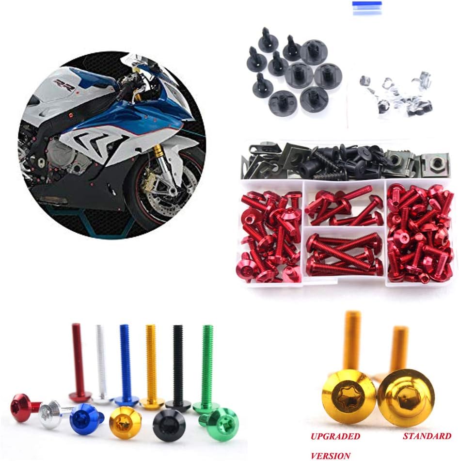 Complete Fairing Bolt Kit Body Screws Compatible with Kawasaki Ninja 300 2013 2014 2015