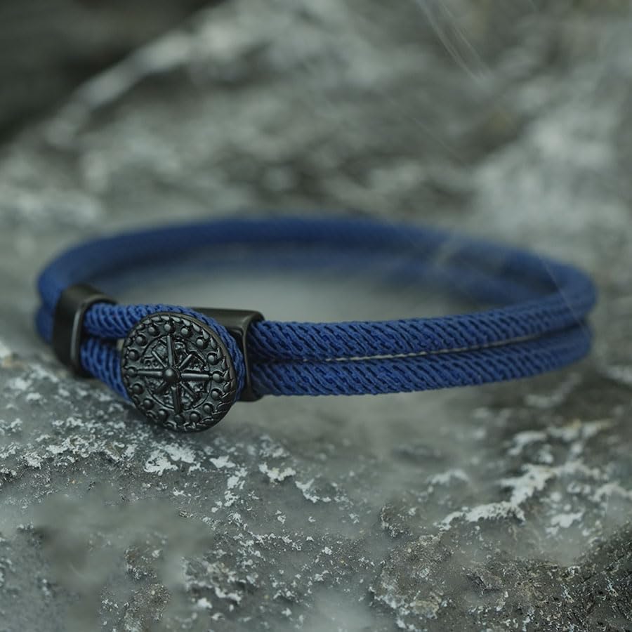 Pulsera para hombre con diseño de brújula color Navy miniatura 2